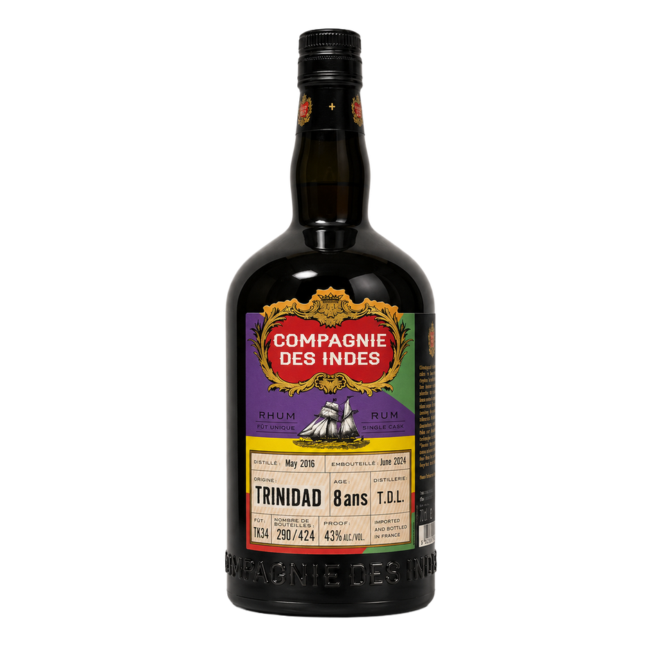 Compagnie des Indes Trinidad TDL 8 years Single Cask 43°